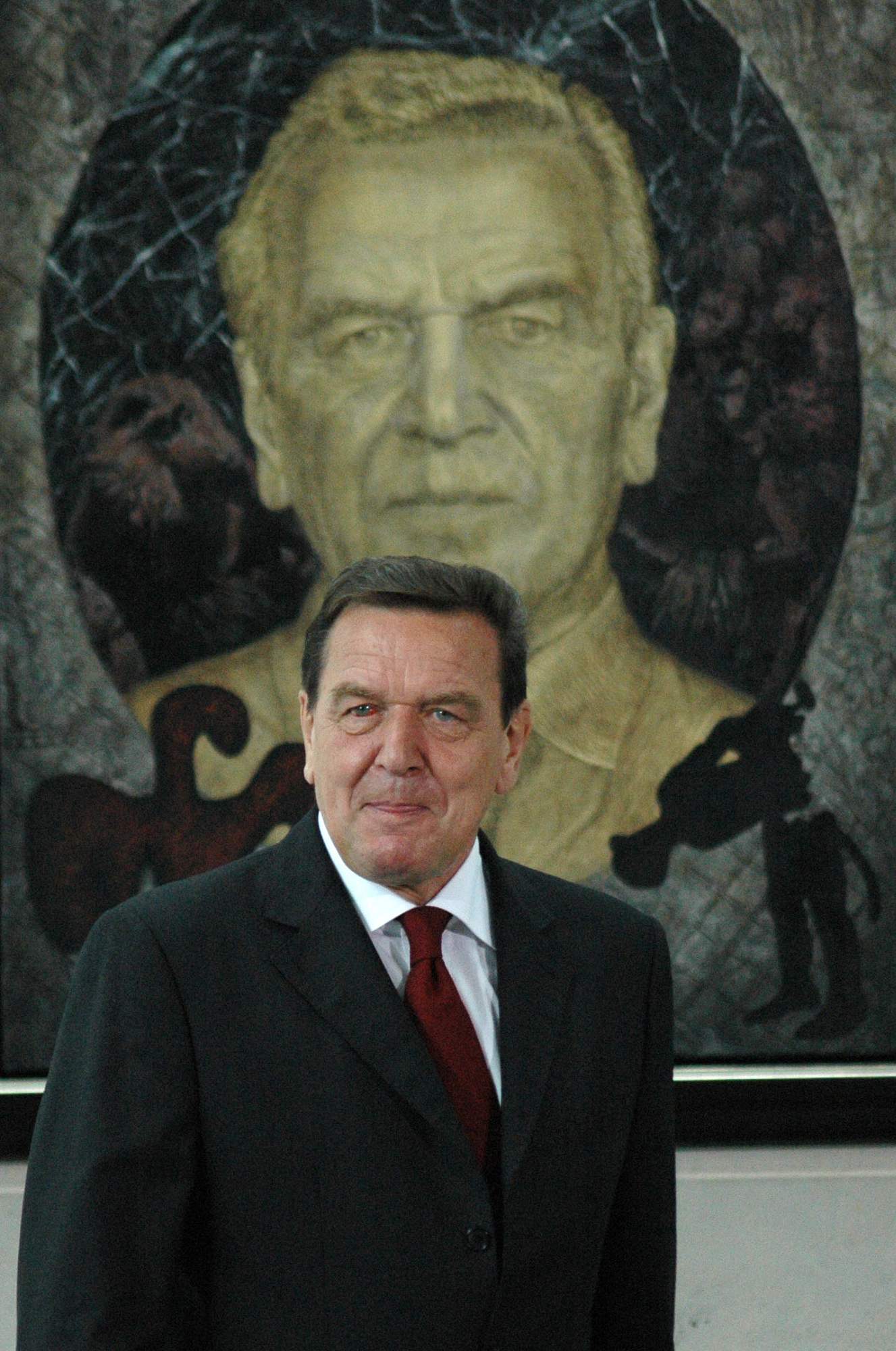 Uebergabe Kanzlerportrait Gerhard Schroeder